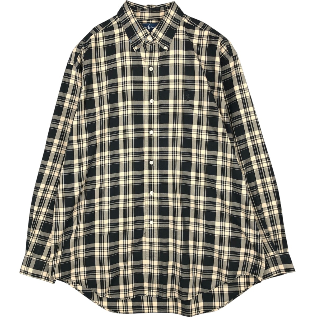 古着 ラルフローレン Ralph Lauren BLAKE 長袖 ボタンダウンチェックシャツ メンズL相当/eaa676613