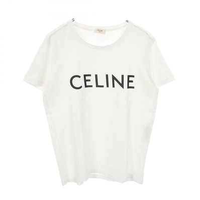 セリーヌ CELINE 半袖Tシャツ 衣料品 トップス コットン レディース ホワイト系 2X314916G 【中古】