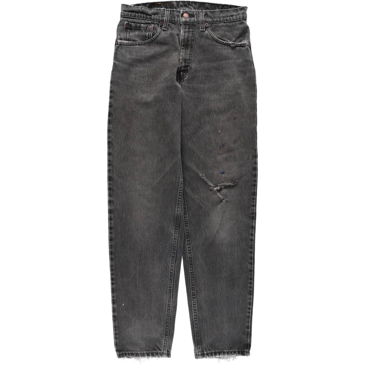 古着 90年代 リーバイス Levi's 550 RELAXED FIT TAPERED LEG ブラックデニム テーパードデニムパンツ USA製 メンズw30相当 ヴィンテージ/eaa633942