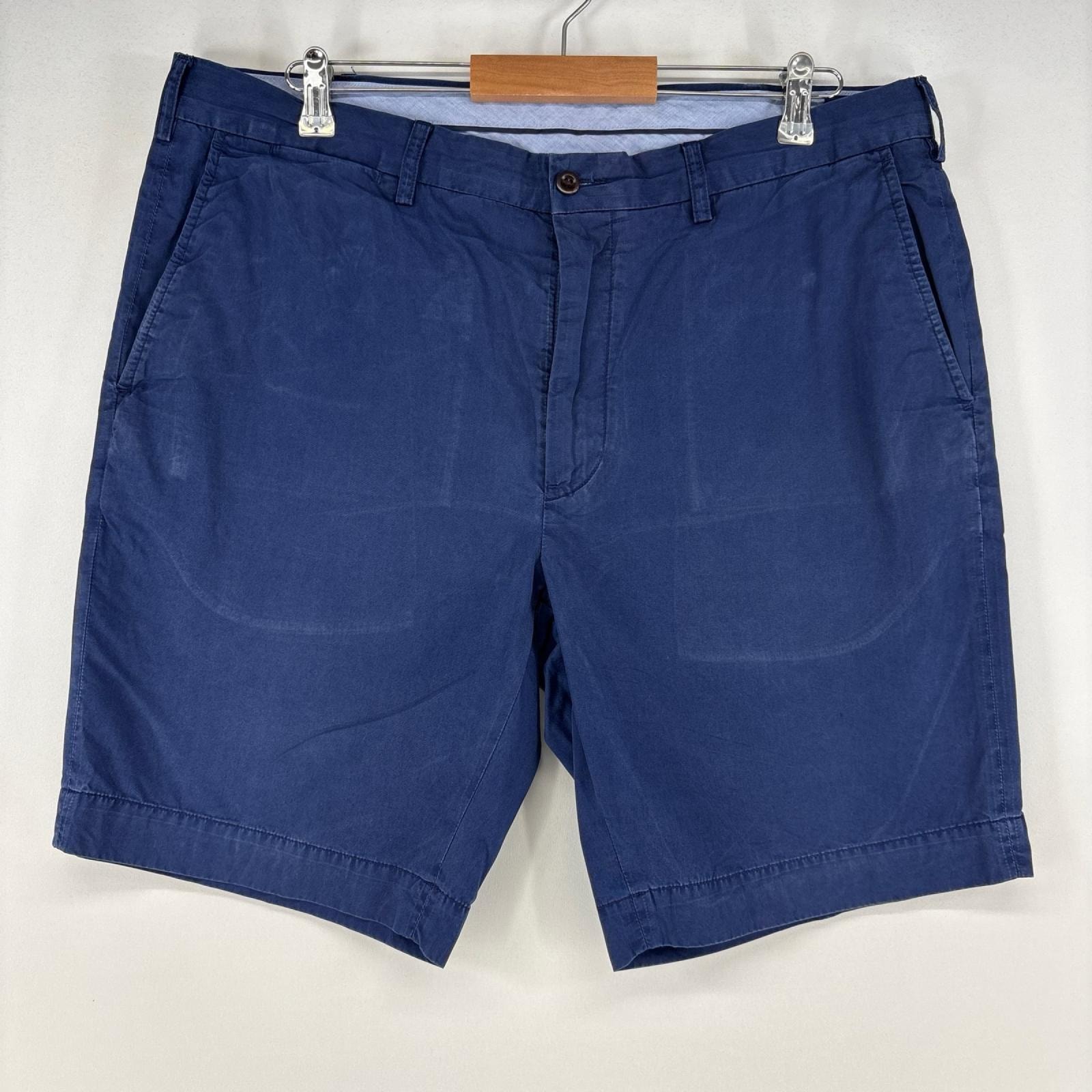 古着 ポロ・ラルフローレン POLO RALPH LAUREN ショートパンツ チノパン ジップ ハーフパンツ w38 ネイビー メンズ