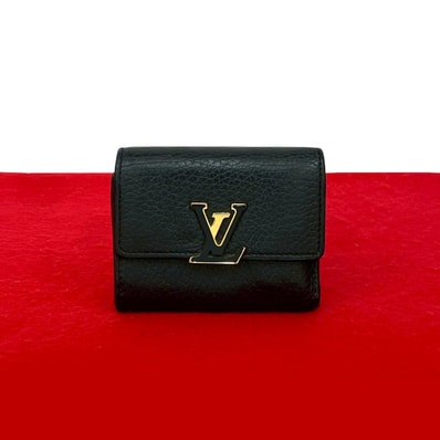 LOUIS VUITTON ルイヴィトン ポルトフォイユ カプシーヌ XS レザー 三つ折り財布 ブラック
18850