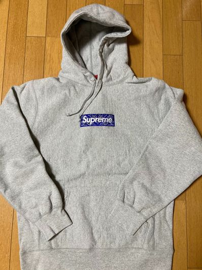Supreme Bandana Box Logo Hooded Sweatshirt "Grey"