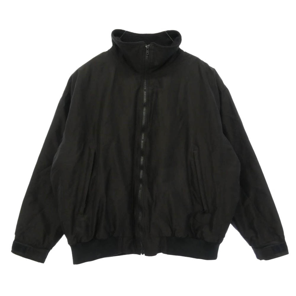 COMOLI コモリ 22AW W03-04003 コットンシルク 裏フリース トラックジャケット ブラック系 1【中古】