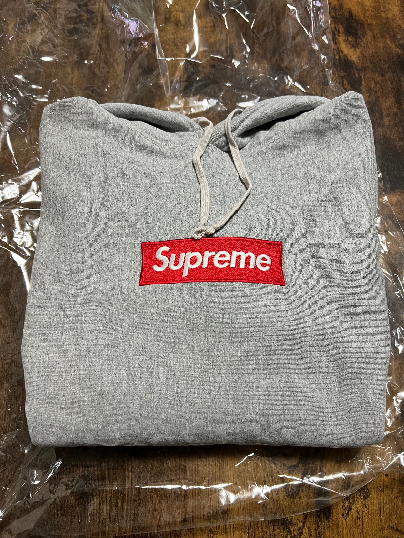 Supreme Box Logo Hooded Sweatshirt "Heather Grey" (16FW)