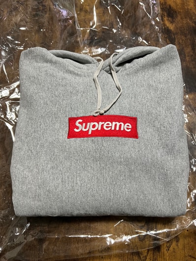 Supreme Box Logo Hooded Sweatshirt "Heather Grey" (16FW)