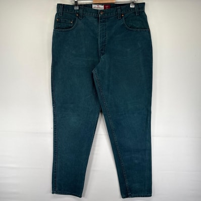 古着 90's/90年代 リーバイス Levi's USA製 デニム パンツ 545 テーパード エディーバウアー ダブルネーム W38 L34 グリーン系 メンズ