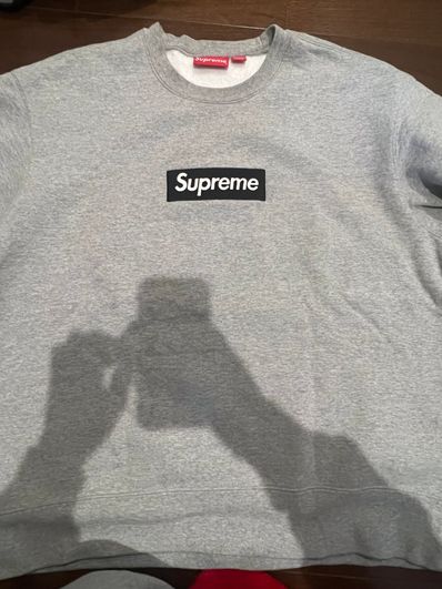 Supreme Box Logo Crewneck "Heather Grey" (22FW)