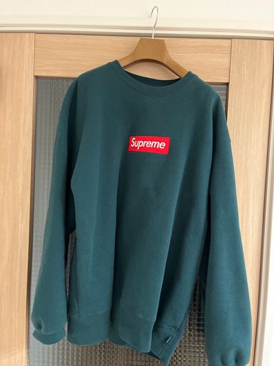 Supreme Box Logo Crewneck "Dark Pine" (22FW)