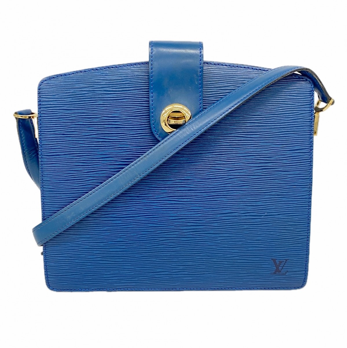 ★最終価格【6da0210-k】ルイヴィトン ショルダーバッグ エピ カプチン M52345 トレドブルー【中古】レディース