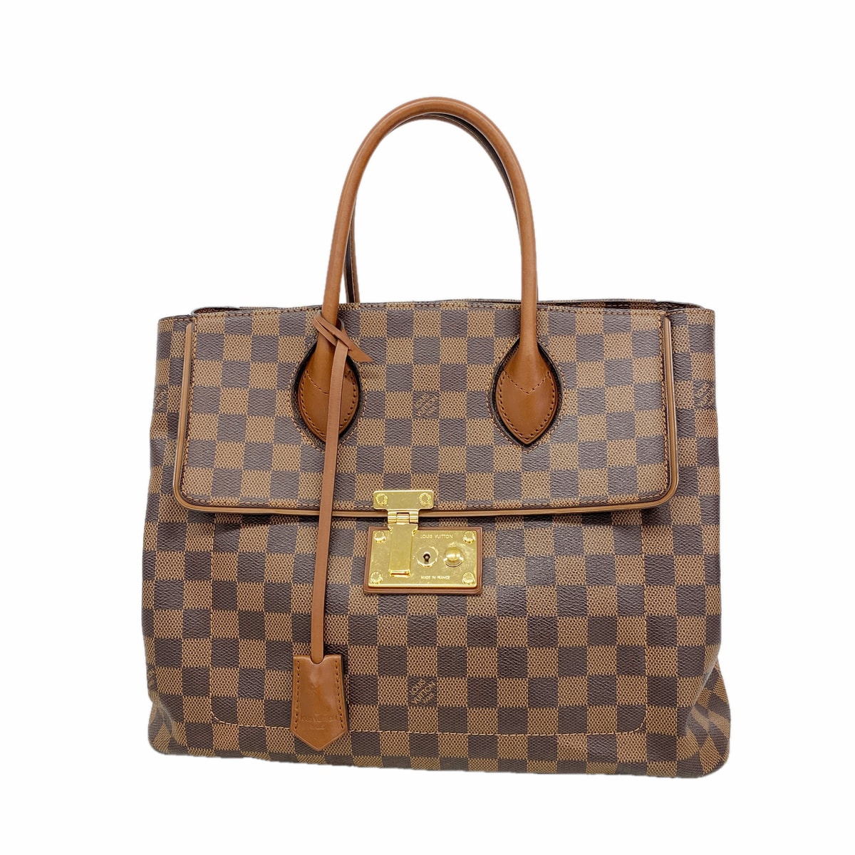 ★SALE【6ib1341】ルイヴィトン トートバッグ ダミエ アスコット N41273 エベヌ【中古】レディース