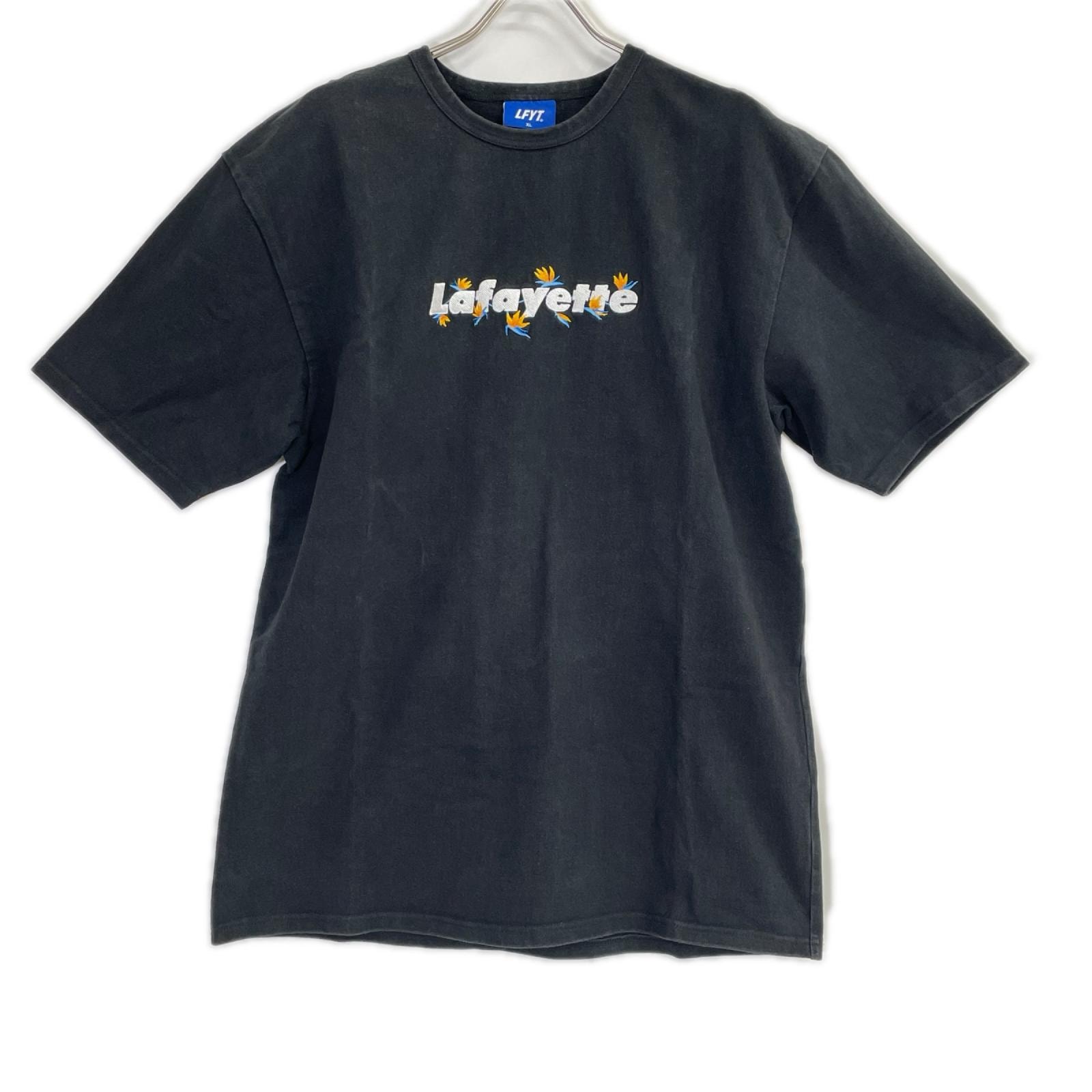 エルエフワイティー ブラック lafayette刺繍 半袖 Tシャツ XL