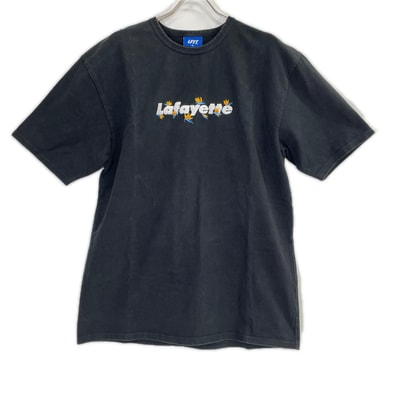 エルエフワイティー ブラック lafayette刺繍 半袖 Tシャツ XL