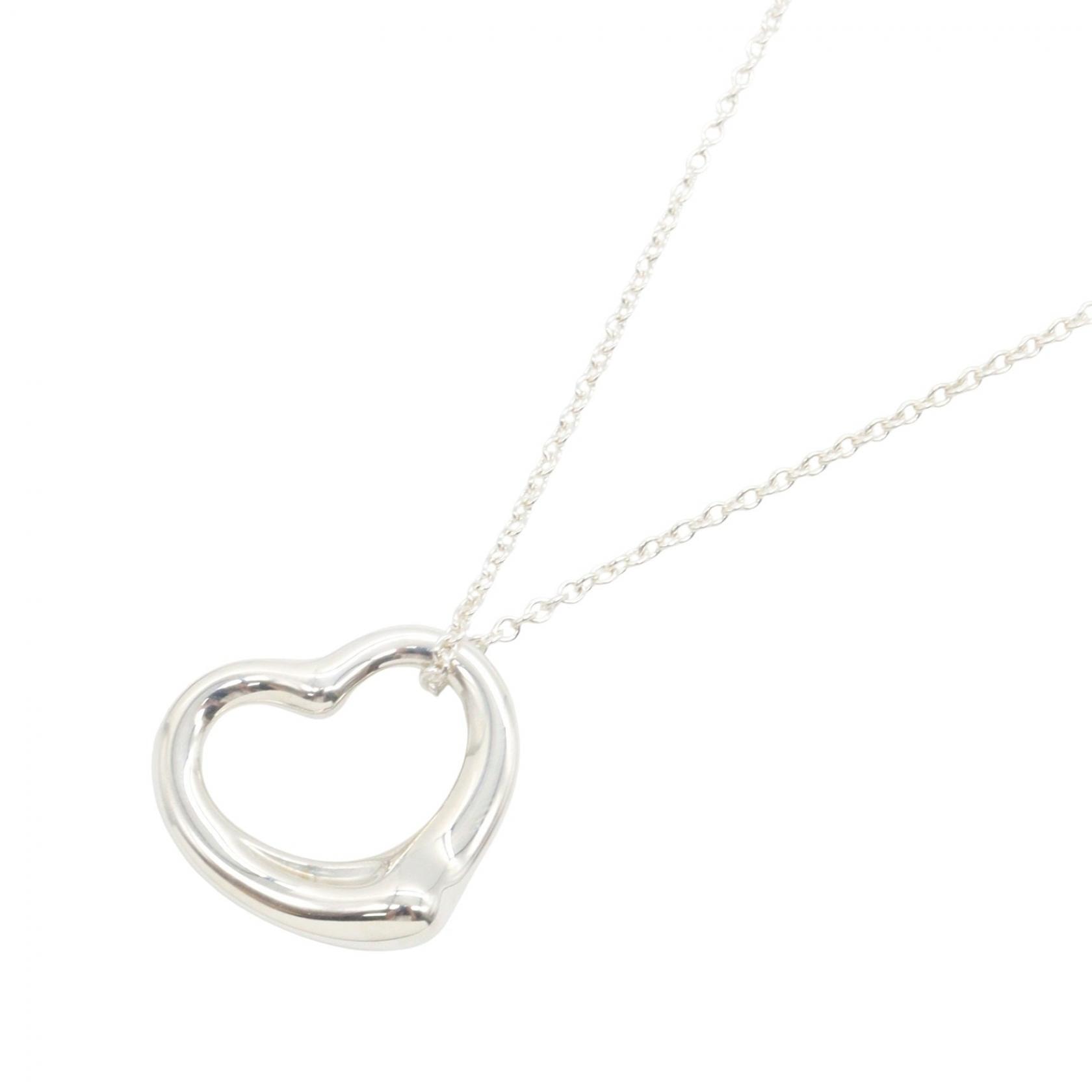 ティファニー TIFFANY&CO オープンハート ネックレス ネックレス ジュエリー シルバー925 レディース シルバー系 【中古】
