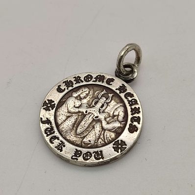 Chrome Hearts Angel Medal Charm Fuck You "Silver"