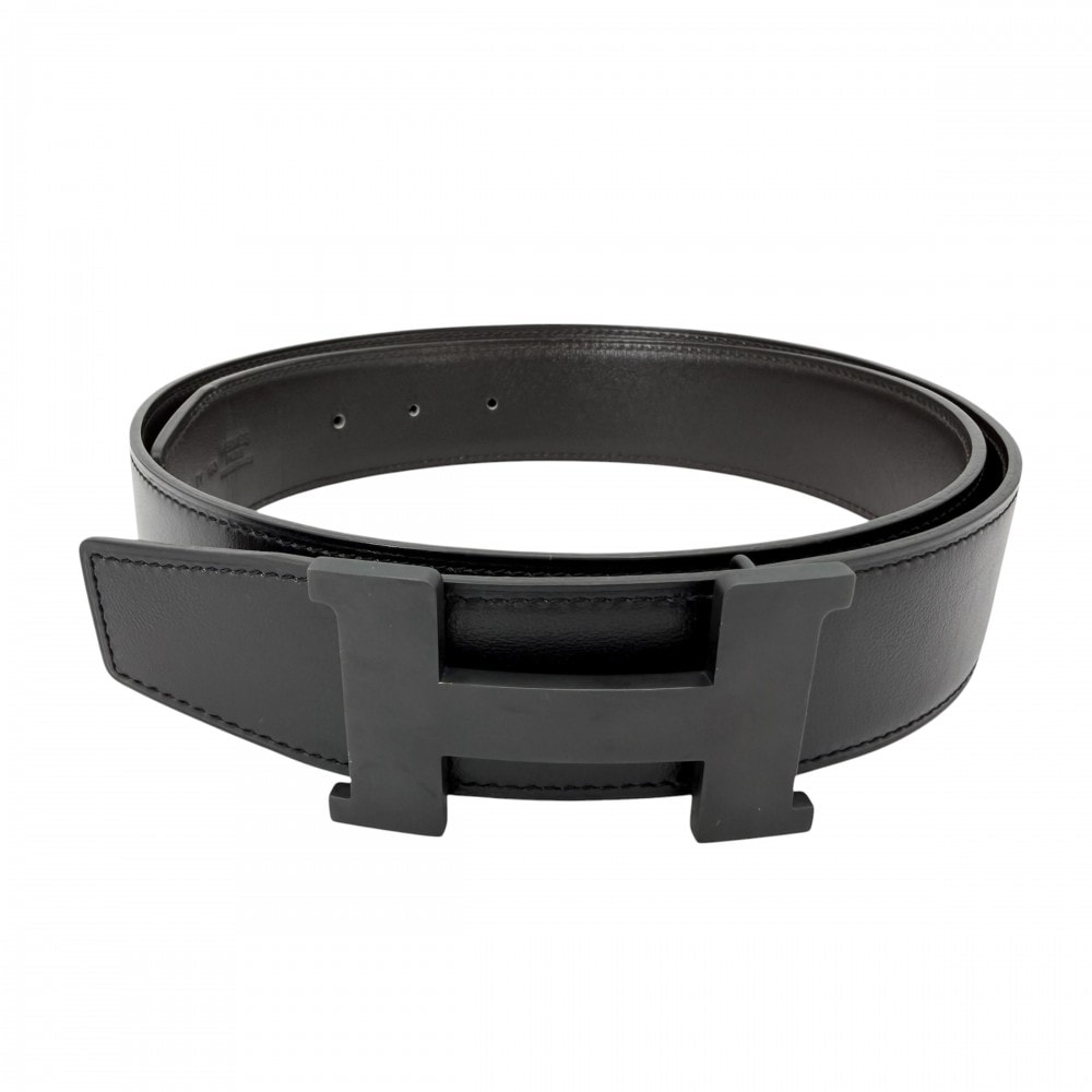 HERMES エルメス ベルト コンスタンス リバーシブル ファッションアイテム 90サイズ 小物 K刻印 レザー    ブラック 黒 ブラウン 茶 ブラック金具 レディース 2025年【中古品】