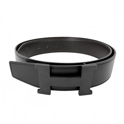 HERMES エルメス ベルト コンスタンス リバーシブル ファッションアイテム 90サイズ 小物 K刻印 レザー ブラック 黒 ブラウン 茶 ブラック金具 レディース 2025年【中古品】