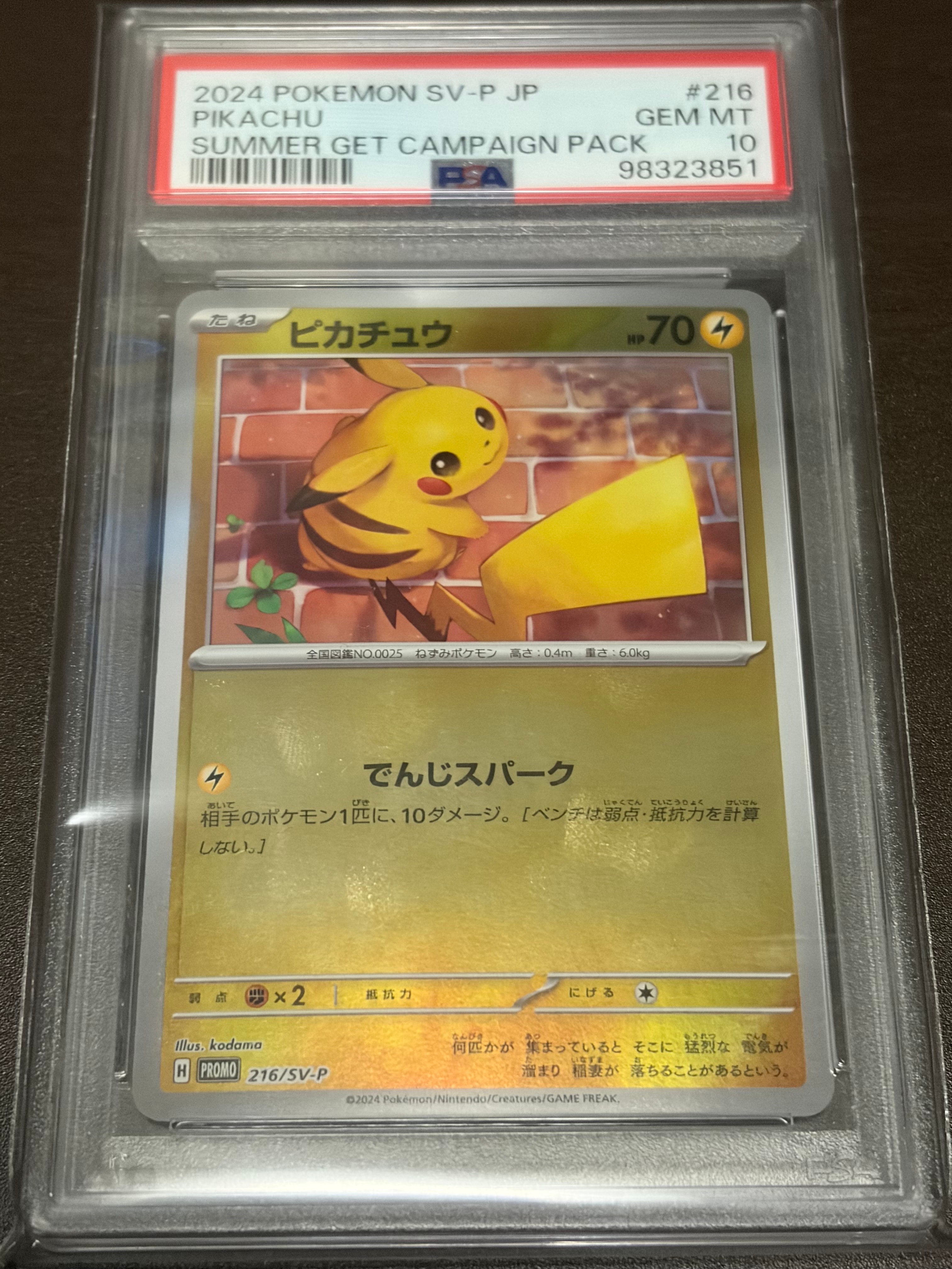 ピカチュウ P [SV-P 216](プロモカードパック「ポケカの夏がキタ!プロモカードGetキャンペーン!」)