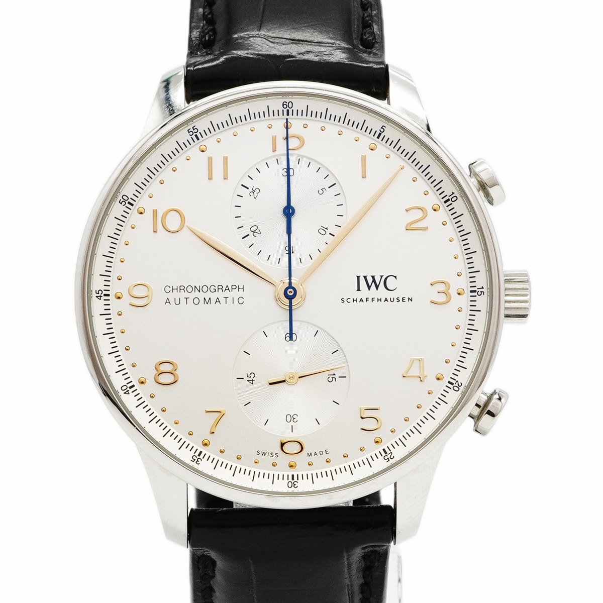★最終価格★SALE【6wce0371】IWC アイダブリューシー シャフハウゼン ポルトギーゼ IW371604 シルバー文字盤【中古】腕時計 メンズ
