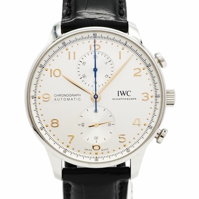 ★最終価格★SALE【6wce0371】IWC アイダブリューシー シャフハウゼン ポルトギーゼ IW371604 シルバー文字盤【中古】腕時計 メンズ