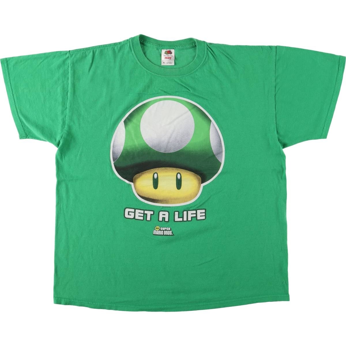 古着 00年代 FRUIT OF THE LOOM NEW SUPER MARIO BROS キャラクタープリントTシャツ メンズXL相当/eaa591058
