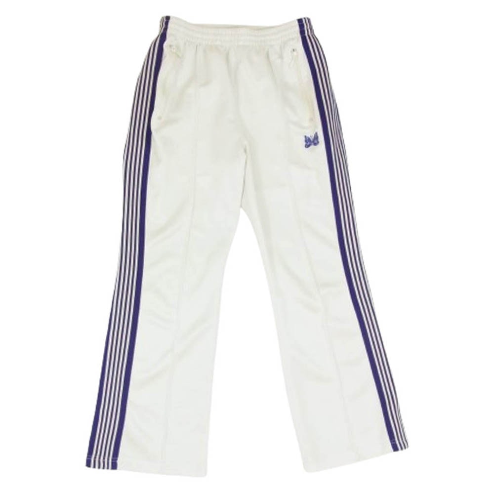 Needles ニードルス パンツ MR288 Zipped Track Pant サイド ライン トラック パンツ ホワイト系 S【中古】