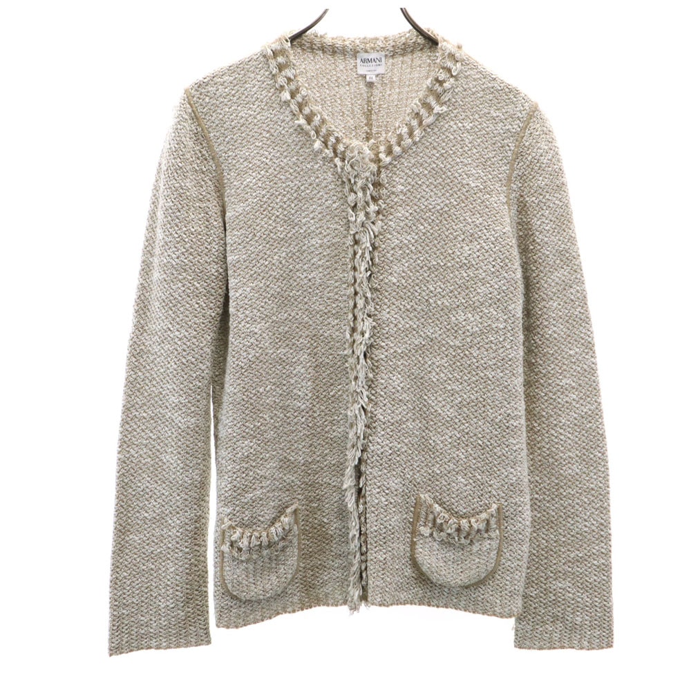 ARMANI COLLEZIONI アルマーニコレッツォーニ イタリア製 長袖 ジャケット 44 ベージュ系