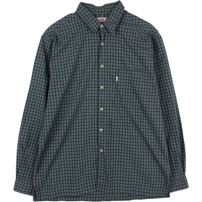 古着 90年代 リーバイス Levi's 長袖 コットンチェックシャツ ボックスシャツ メンズL相当 ヴィンテージ/eaa633112