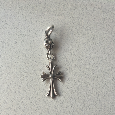 Chrome Hearts 1 Ball Tiny CH Cross Charm "Silver"