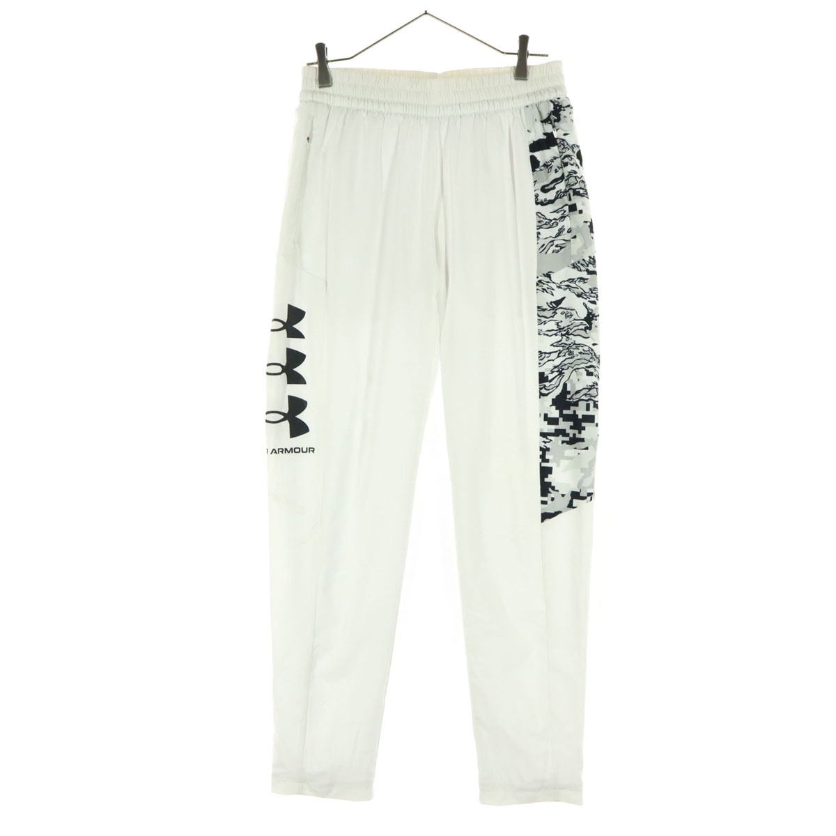 UNDER ARMOUR アンダーアーマー ワンポイントロゴ ロングジャージパンツ MD ホワイト