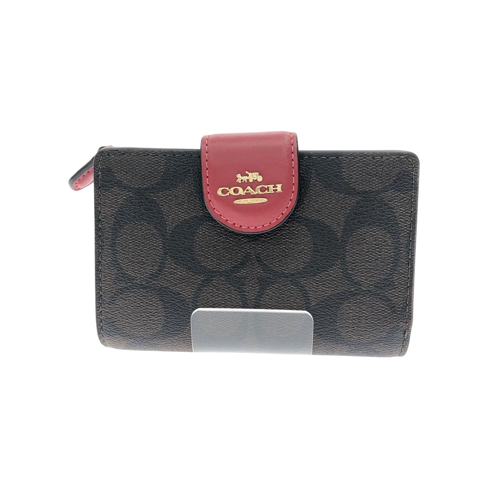 COACH コーチ レディース 二つ折り財布 アウトレット シグネチャー C0082 ブラウン