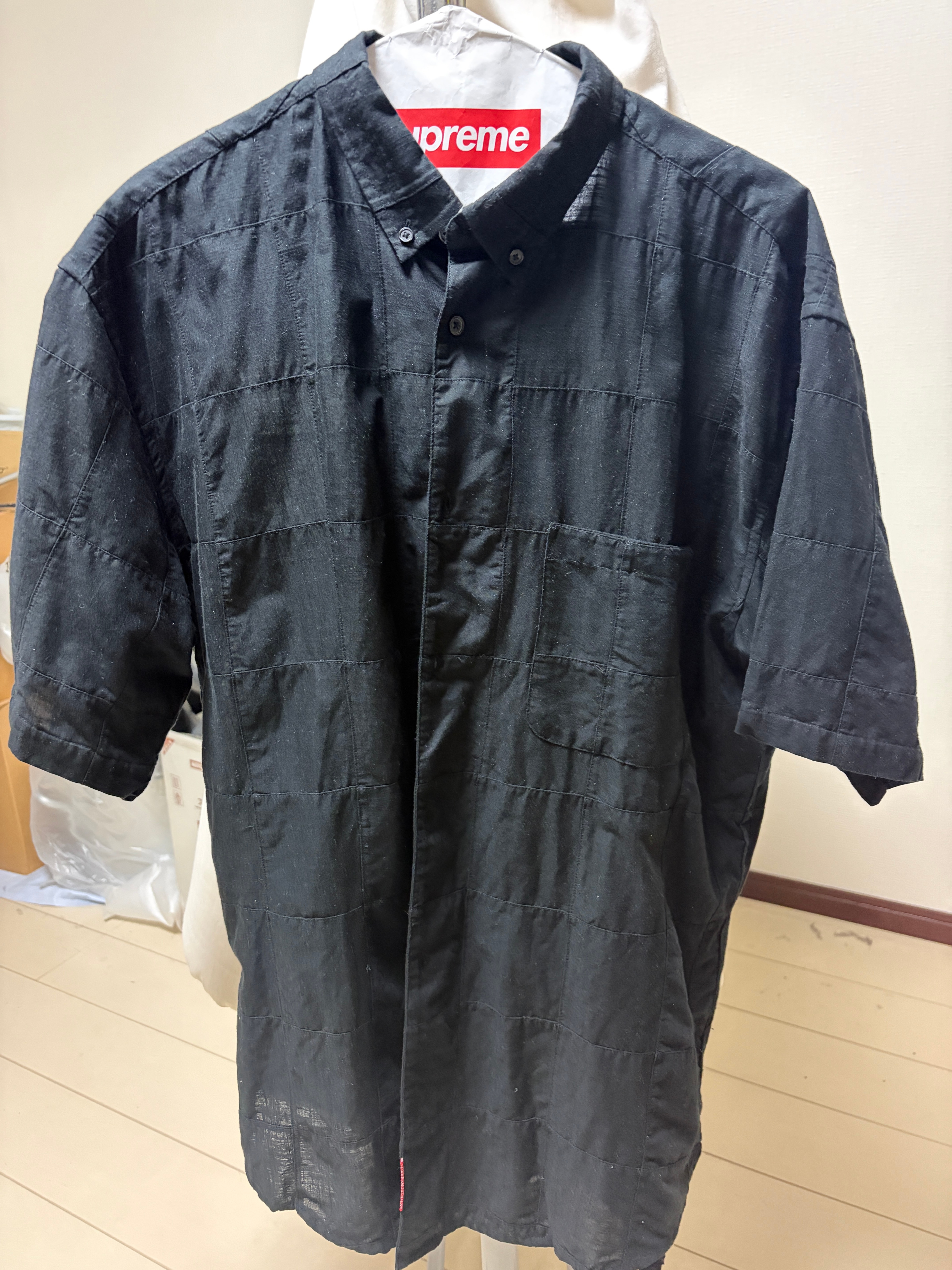 Supreme x GOODENOUGH Patchwork S/S Shirt "Black"