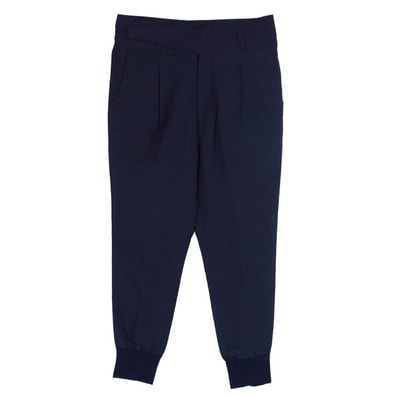 Paul Smith ポール・スミス パンツ PM-HS-48040 タック テーパード リブパンツ ネイビー系 M【中古】