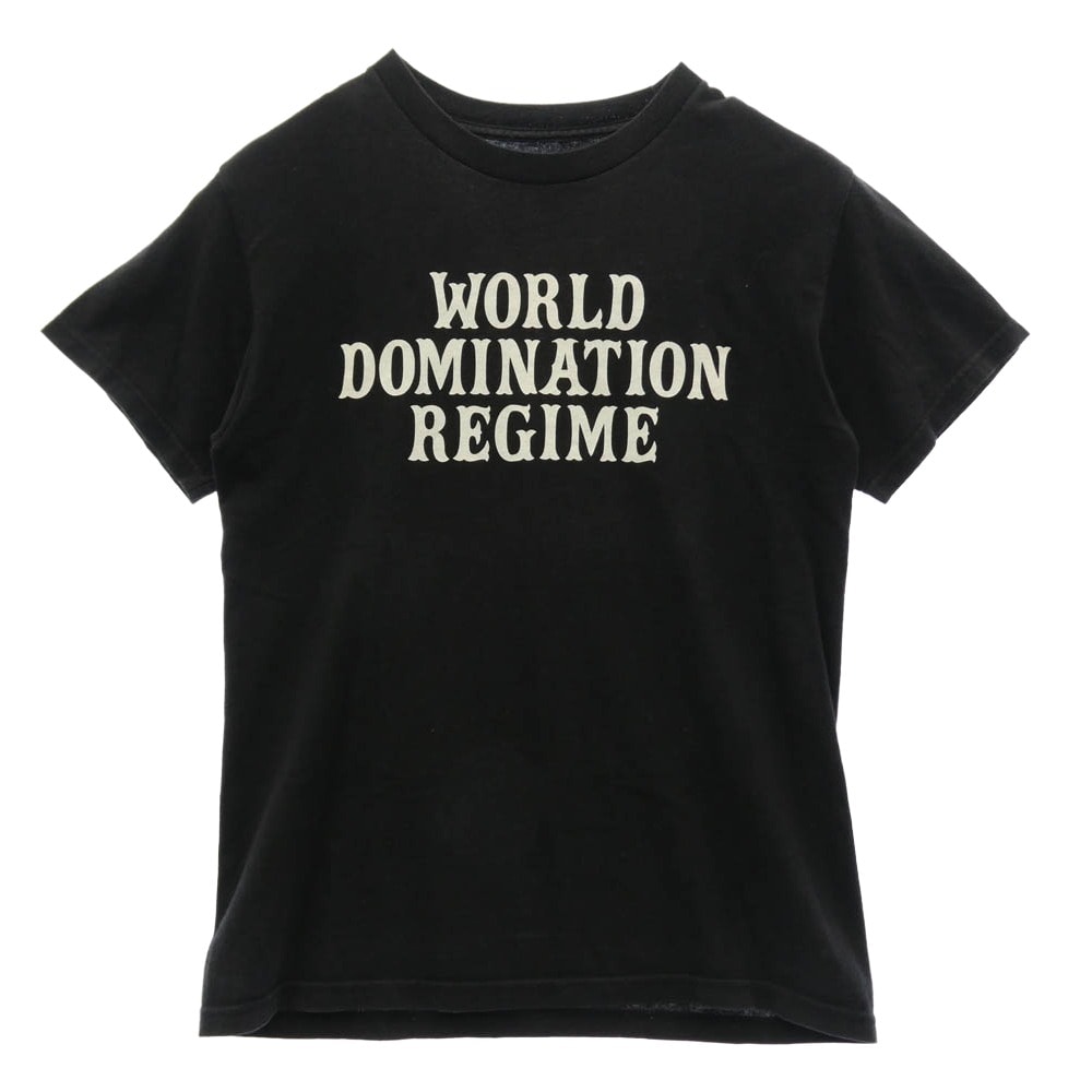 TENDERLOIN テンダーロイン T-TEE W.D.R Tシャツ フロントロゴ バック プリント 半袖カットソー ブラック系 S【中古】