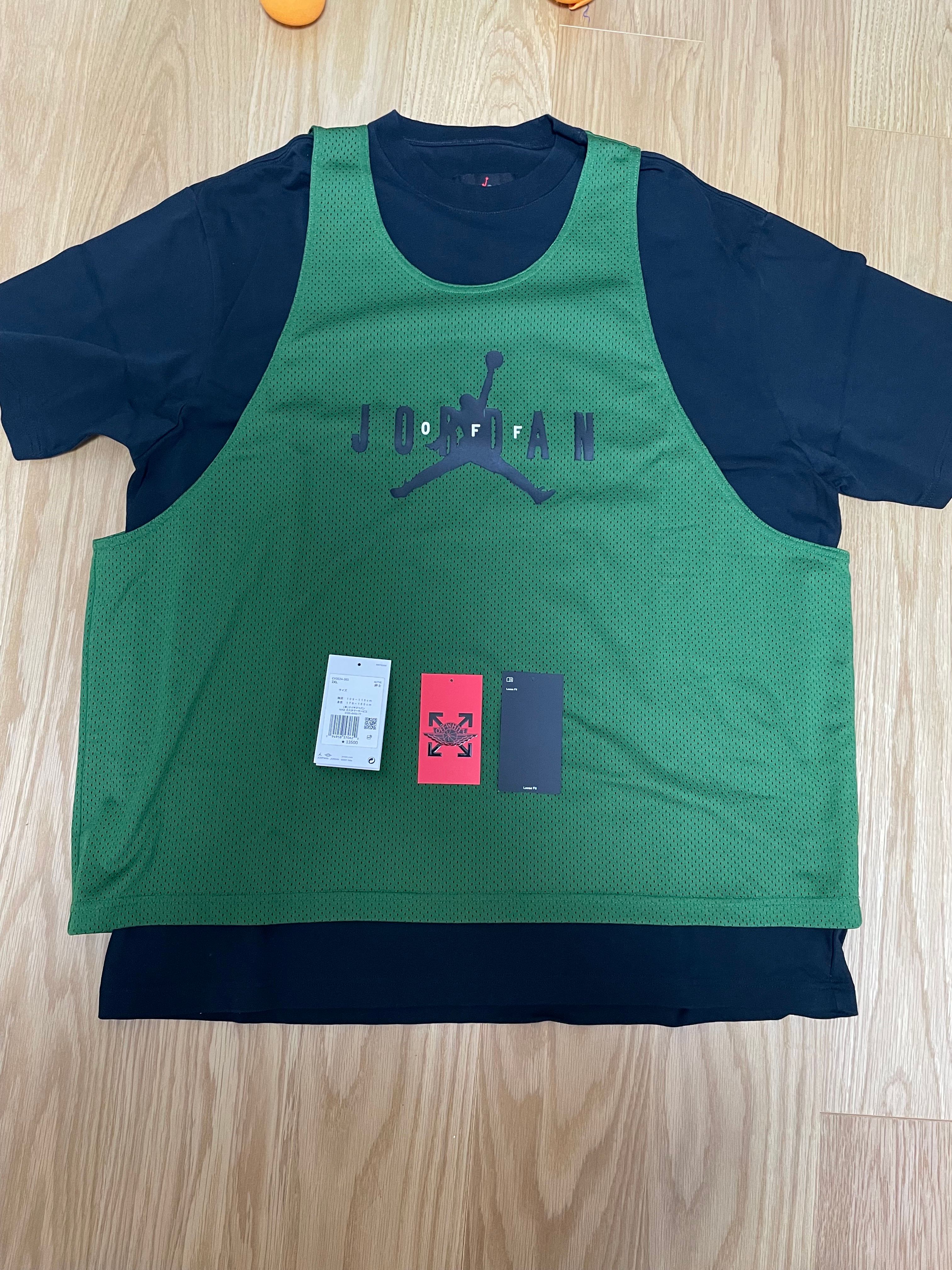 Air Jordan Off-WhiteTM️ Men's Short Sleeve Top "Green"
