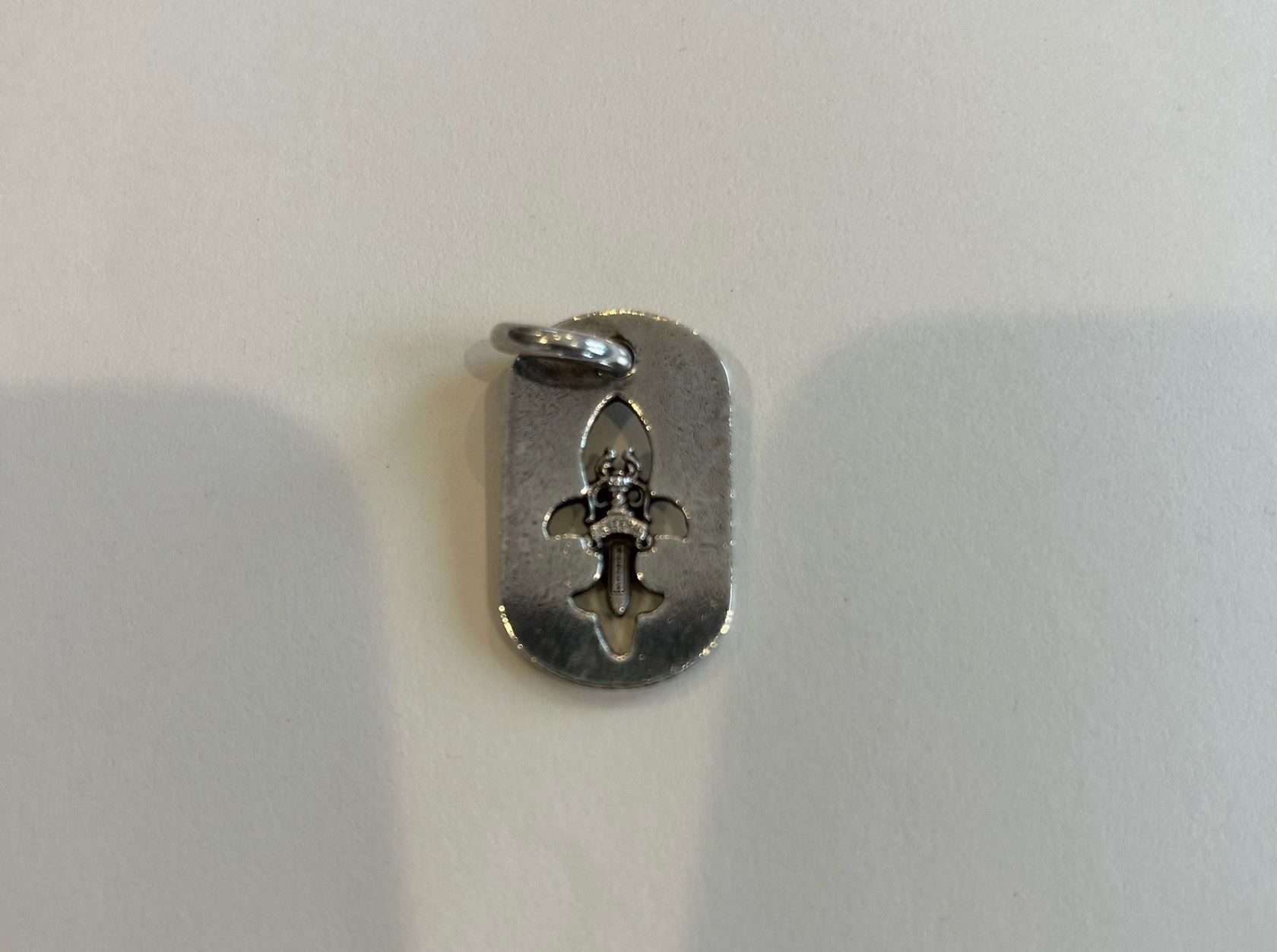 Chrome Hearts Dog Tag S Flare Dagger "Silver"