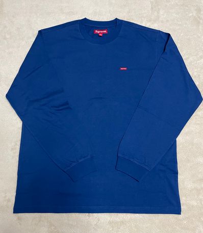 Supreme Small Box L/S Tee "Navy" (25SS)