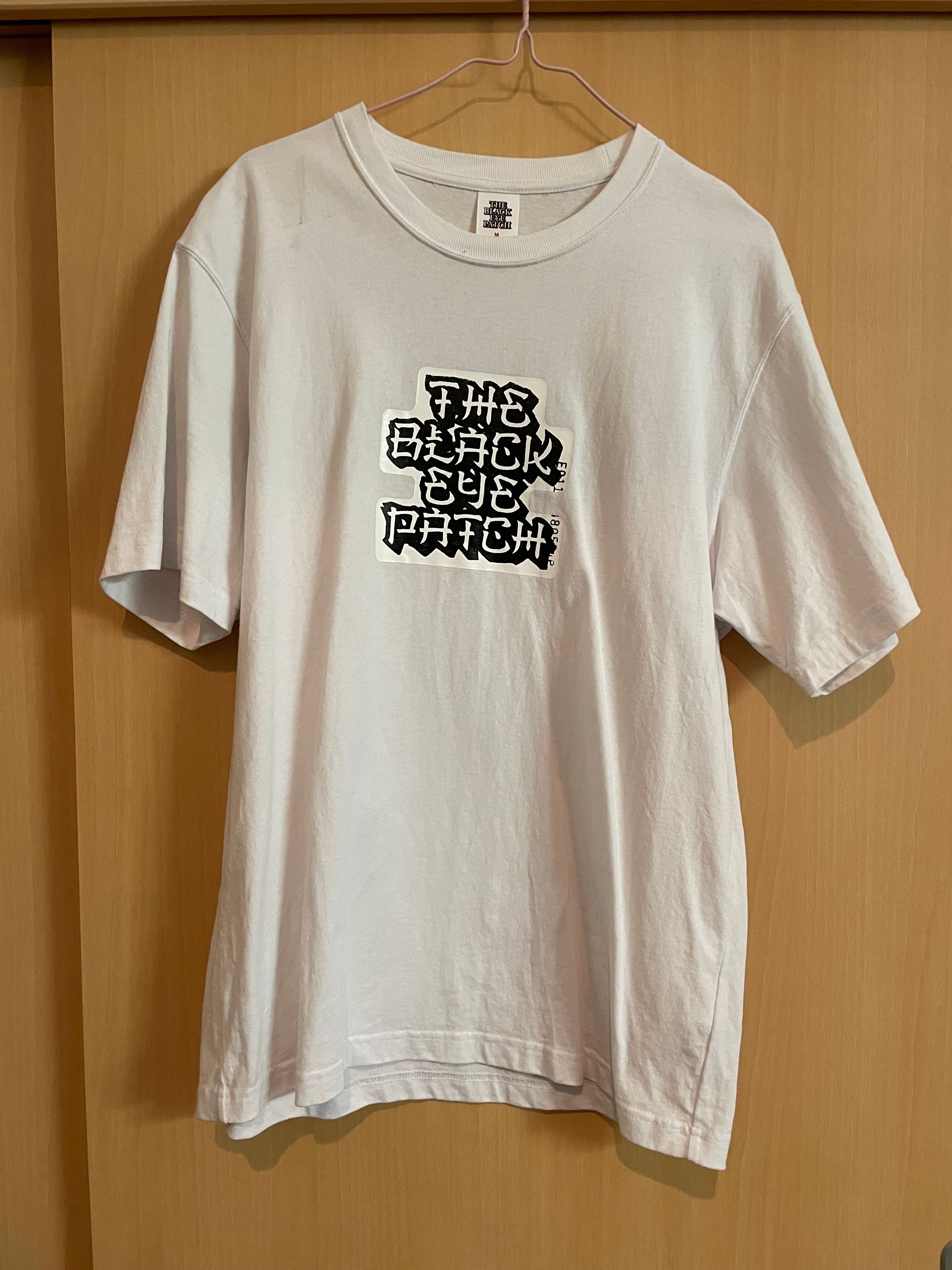 Black Eye Patch Kanji Label Tee "White"