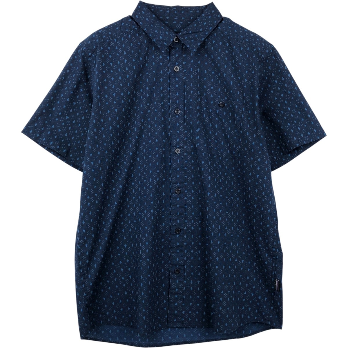 古着 パタゴニア Patagonia ORGANIC COTTON オーガニックコットン ゴートゥシャツ 52691FA16 総柄 半袖 ポリコットンシャツ メンズM相当/eaa657961