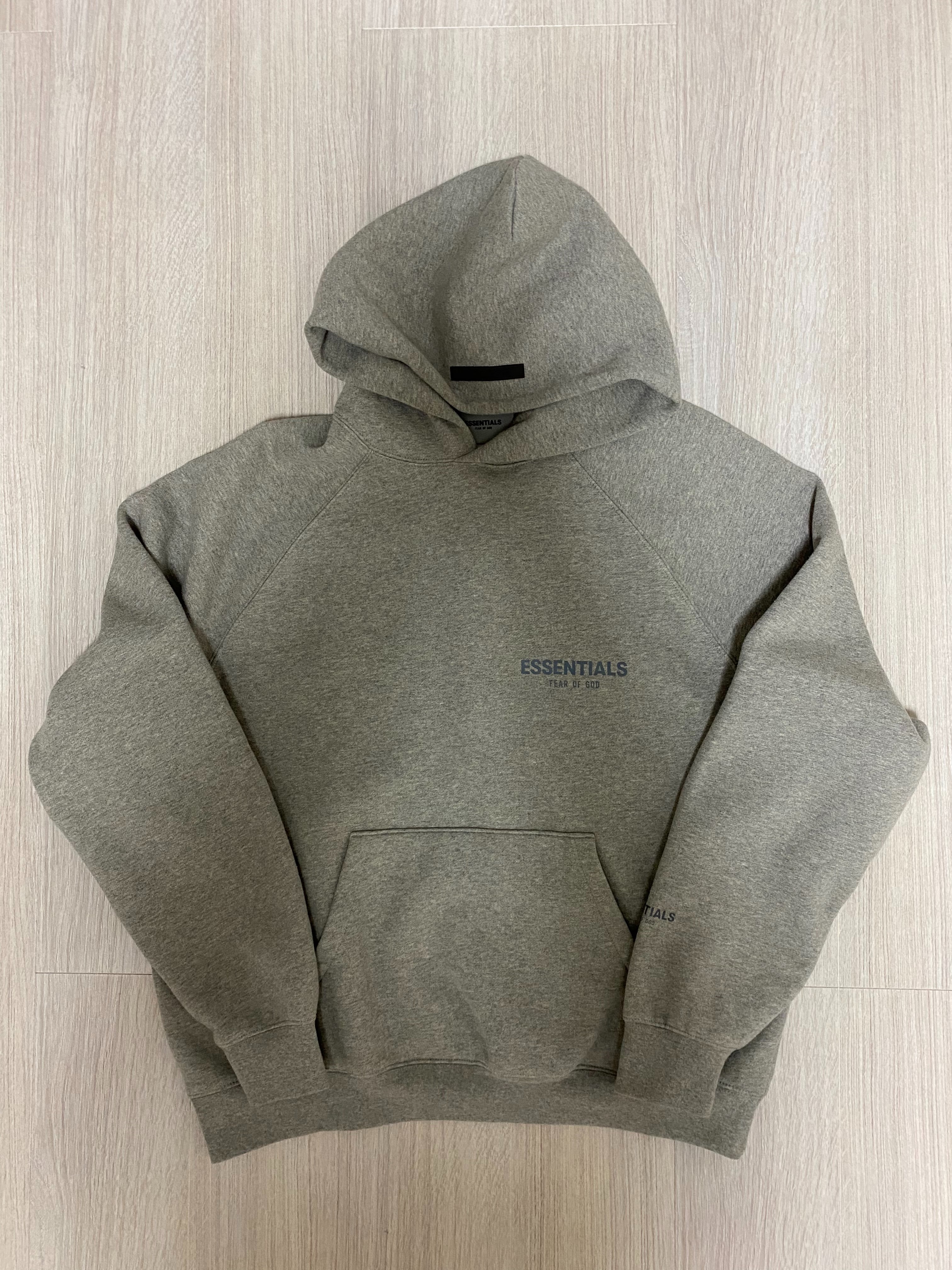 FEAR OF GOD ESSENTIALS PULLOVER HOODIE "Dark Heather Oatmeal"