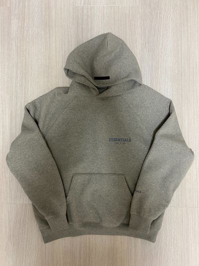 FEAR OF GOD ESSENTIALS PULLOVER HOODIE "Dark Heather Oatmeal"