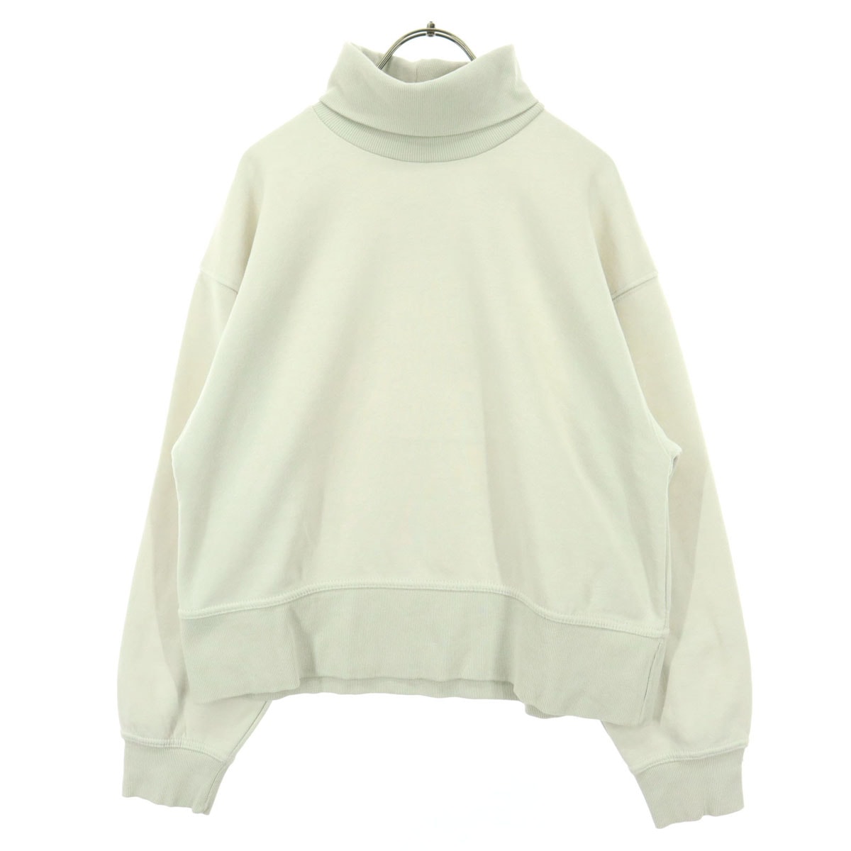 ZARA ザラ 長袖 タートルネック トレーナー M ホワイト スウェット