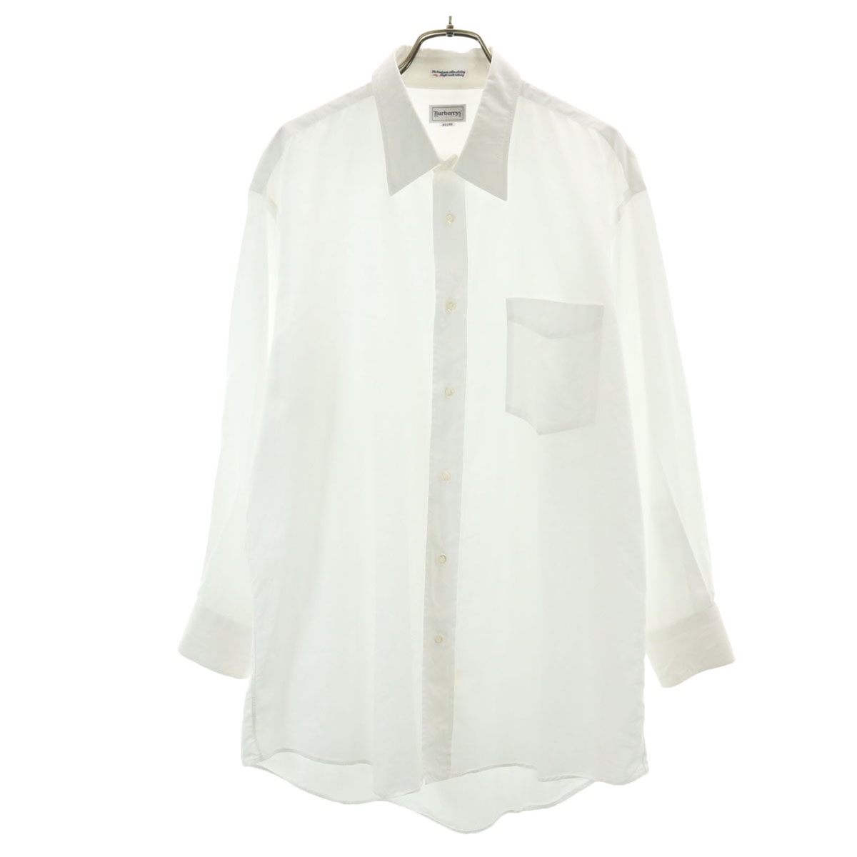 Burberrys バーバリーズ 90s オールド 日本製 長袖 コットンシャツ 43-80 ホワイト 三陽商会