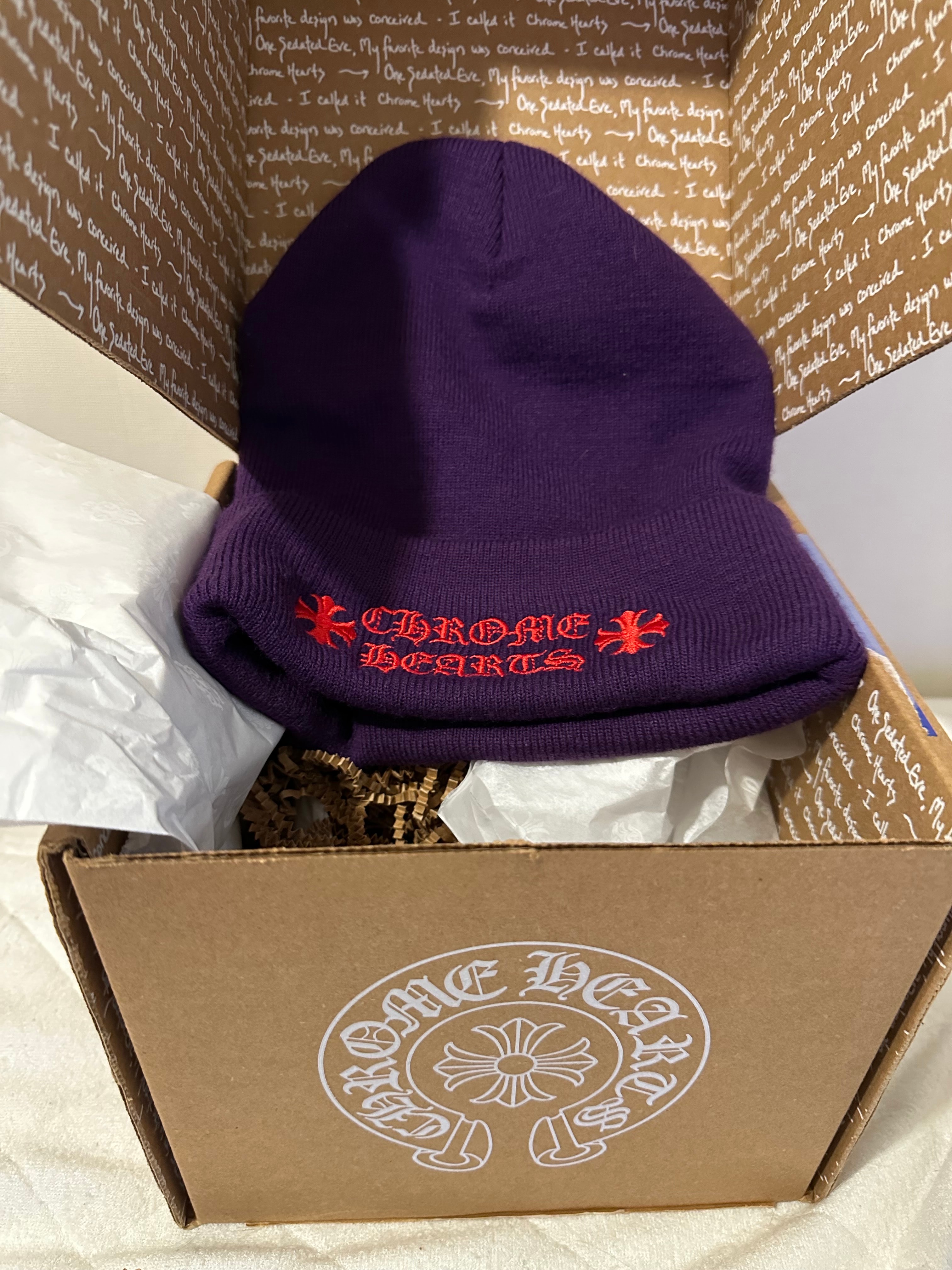 Chrome Hearts Wool Watch Cap Logo Embroidery Beanie "Red"