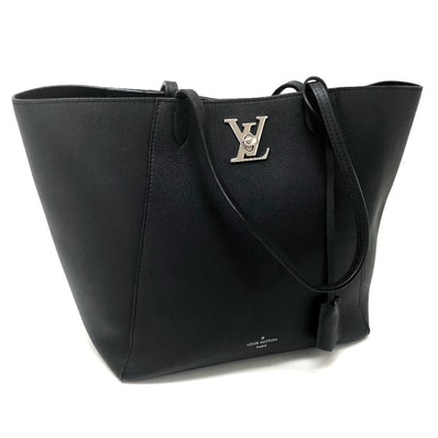 ルイヴィトン LOUIS VUITTON カバ M42291 ロックミー カバン ロゴ ショルダーバッグ レザー ノワール ノワール