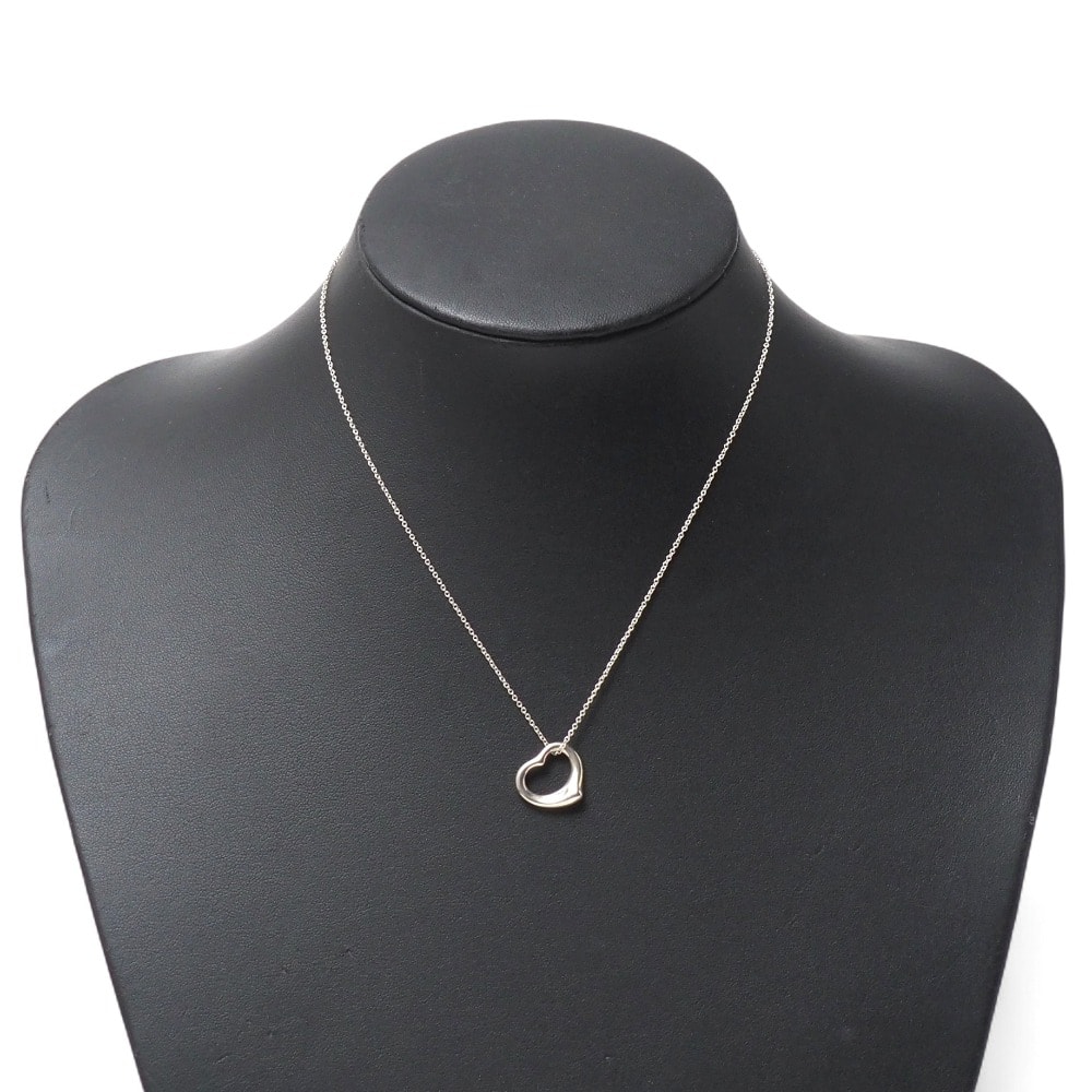 ■美品■TIFFANY&Co. ティファニー オープン ハート ペンダント エルサ・ペレッティ ネックレス シルバー925 ブランド古着【中古】20251027/RA6369