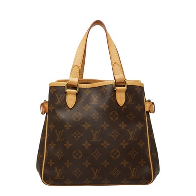 ルイ ヴィトン モノグラム バティニョール ハンドバッグ トートバッグ M51156 ブラウン PVC レザー レディース LOUIS VUITTON 【中古】