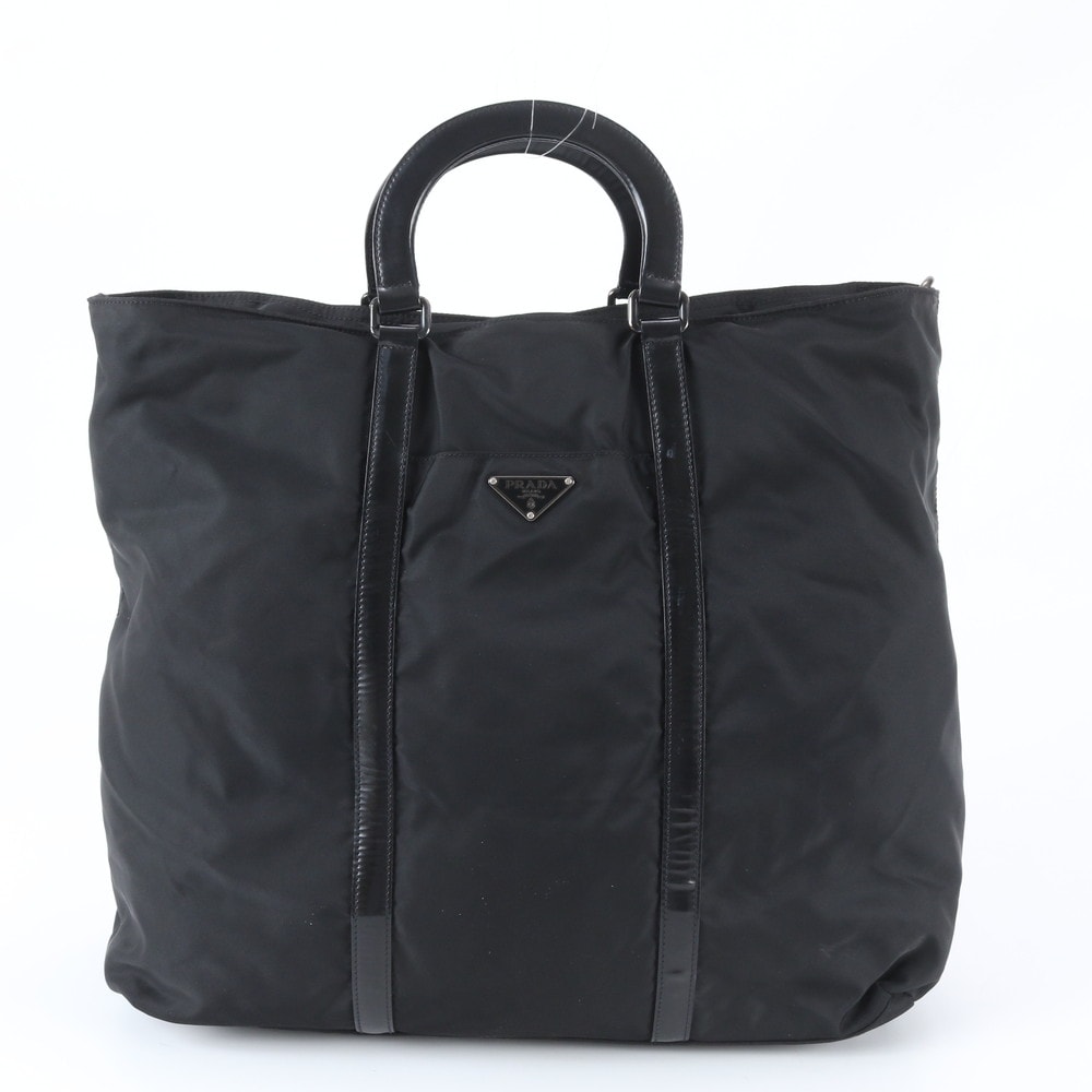 ■極美品 プラダ テスート ナイロントライアングルロゴボストン バッグ