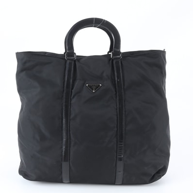 ■極美品 プラダ テスート ナイロントライアングルロゴボストン バッグ