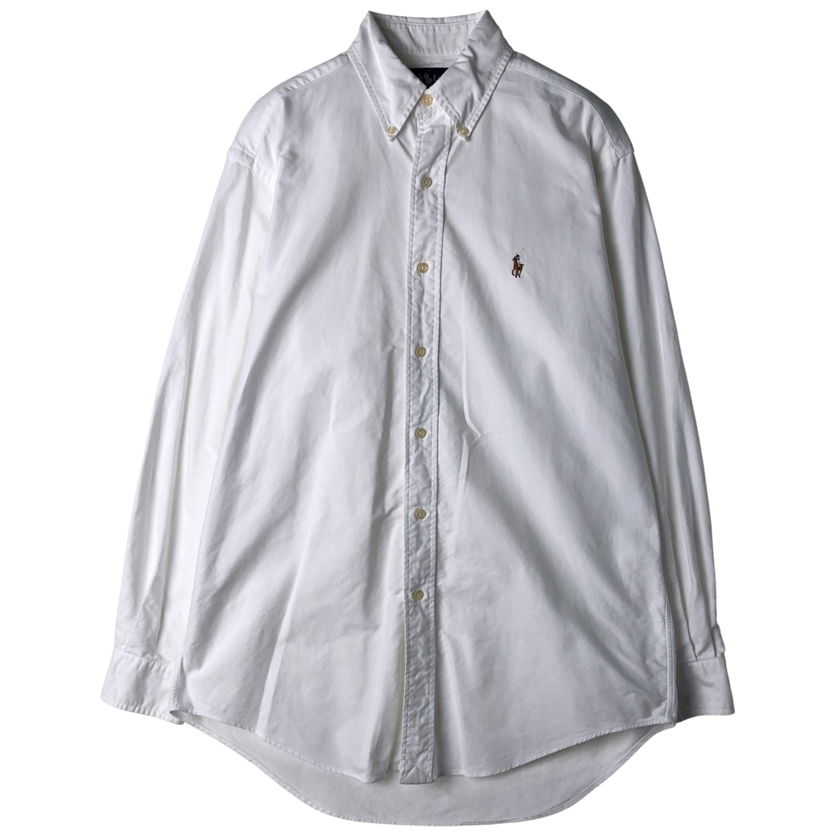 古着 ラルフローレン Ralph Lauren YARMOUTH 長袖 ボタンダウンシャツ メンズM相当/eaa611385