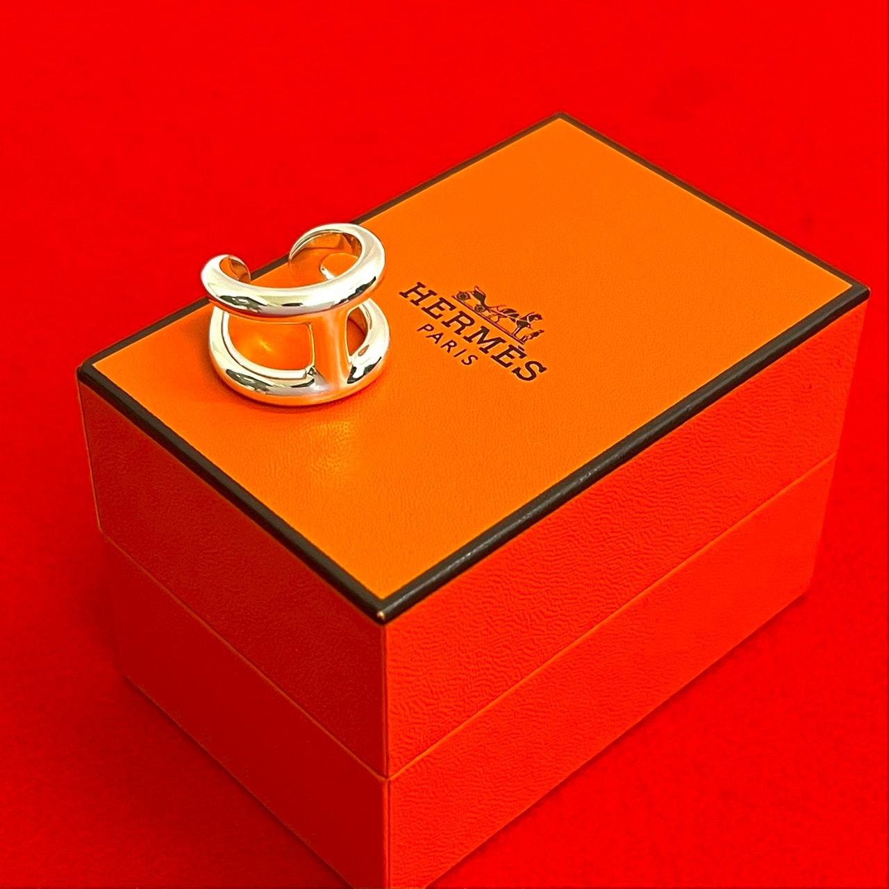 HERMES エルメス オスモズ GM シルバー925 リング・指輪 14号 シルバー
29410